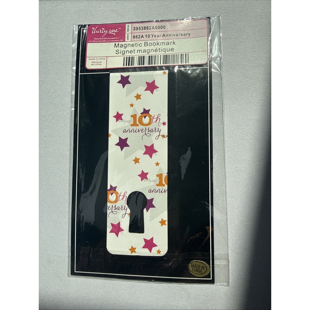 Thirty-One Magnetic‎ Bookmark 862A 10 Year Anniversary NEW
